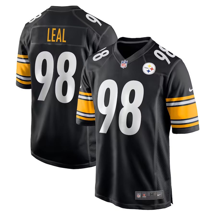 Men Pittsburgh Steelers #98 DeMarvin Leal Nike Black Game Player NFL Jersey